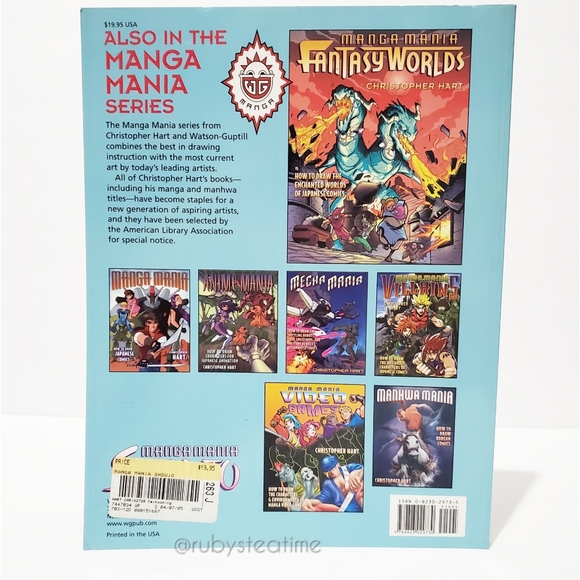 "MANGA MANIA SHOUJO" How to Draw Japanese Comics Book, Christopher Hart, New - Picture 3 of 10